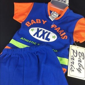 Baby Paris NEW 2 PC infant basketball outfit